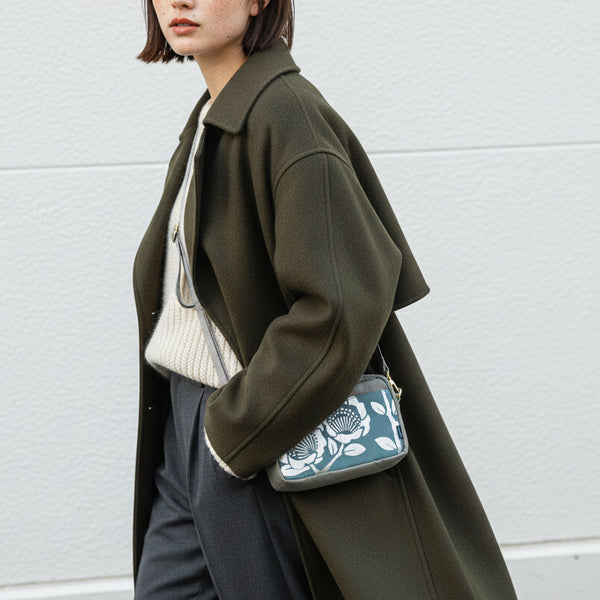 [箔プリント] ウォレットショルダーバッグ